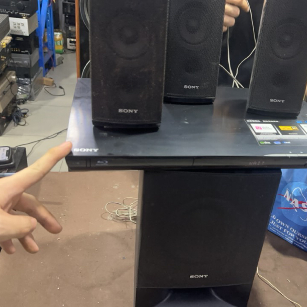 8新 Sony/索尼 4.1 组合音响（缺叉子）