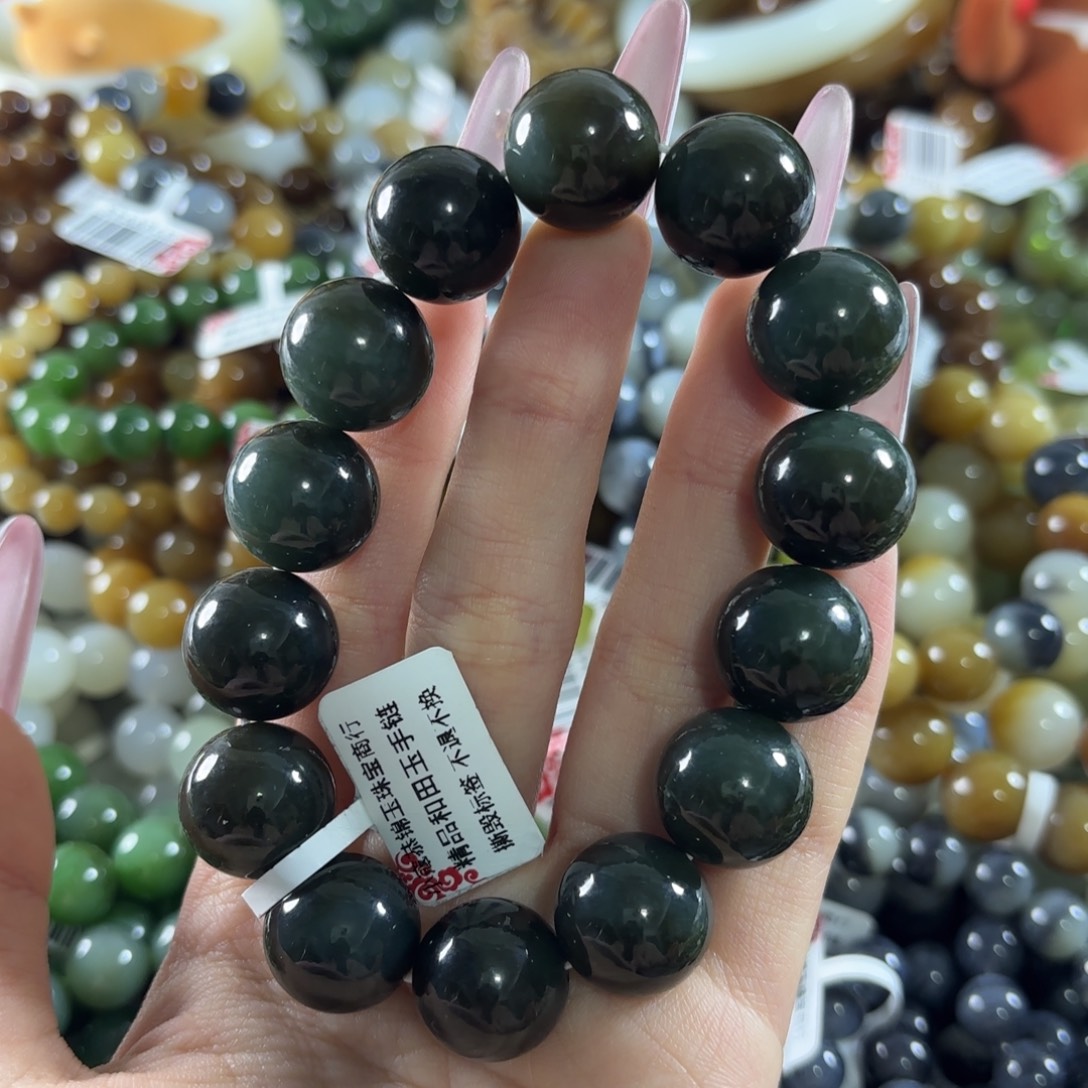 和田玉未镶嵌手链273