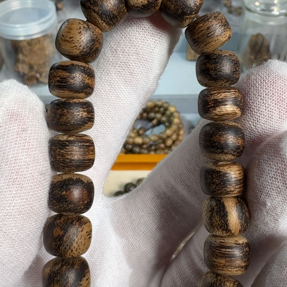 沉香沉香碎屑文莱软丝1.1九九沉鼓珠13.9克