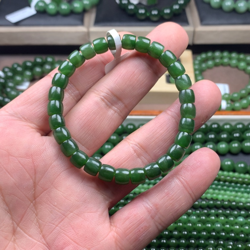 【闪购商品】和田玉（碧玉）手链未镶嵌7