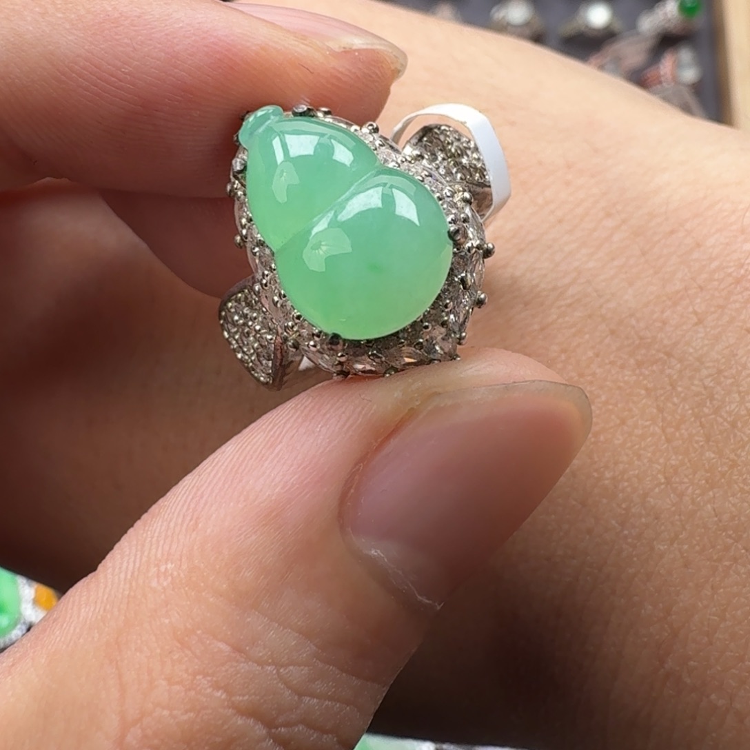 翡翠未镶嵌戒指天然缅甸翡翠A货