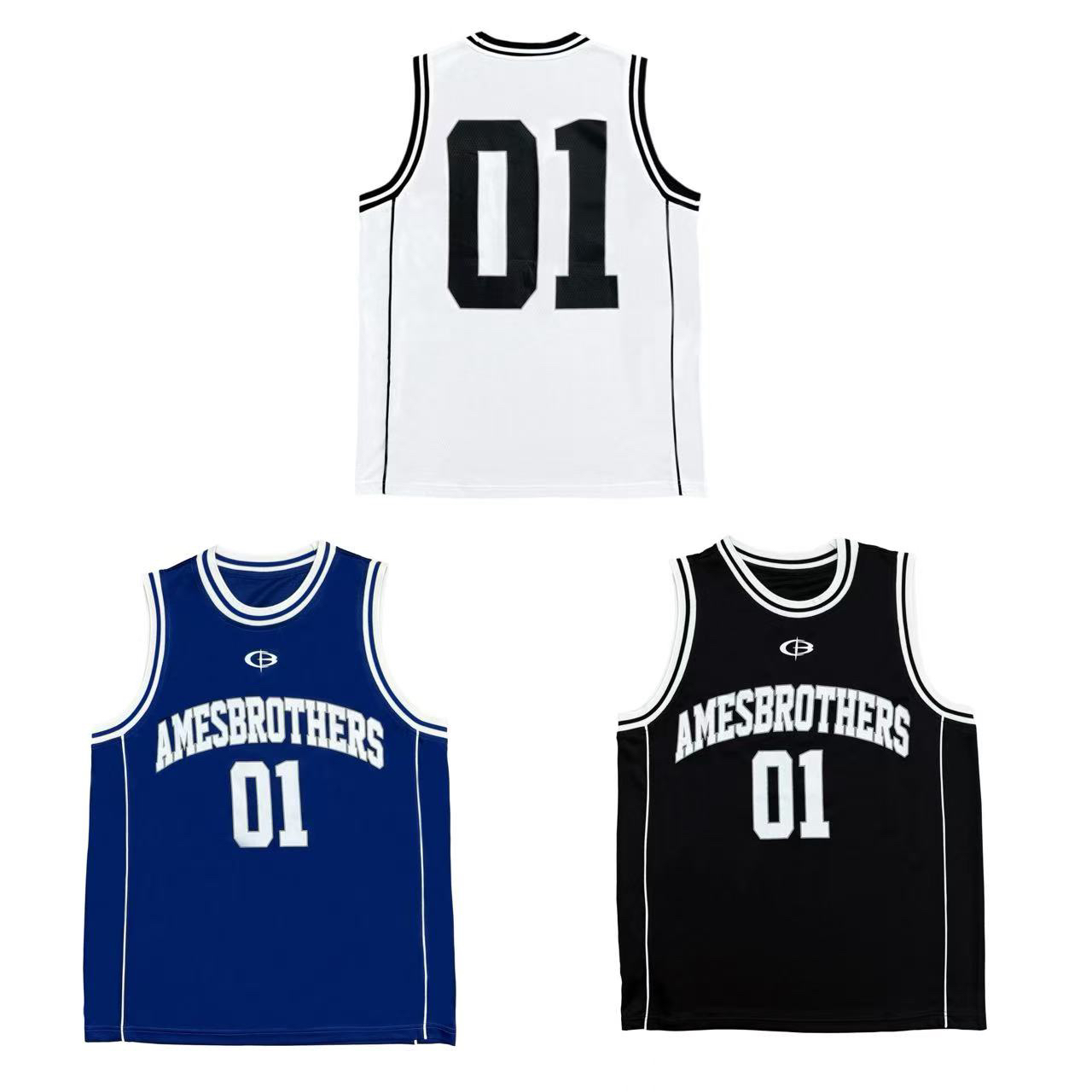 [NW]黑白蓝三色宽松01数字网面篮球运动夏季儿童背心(夏日炎炎）