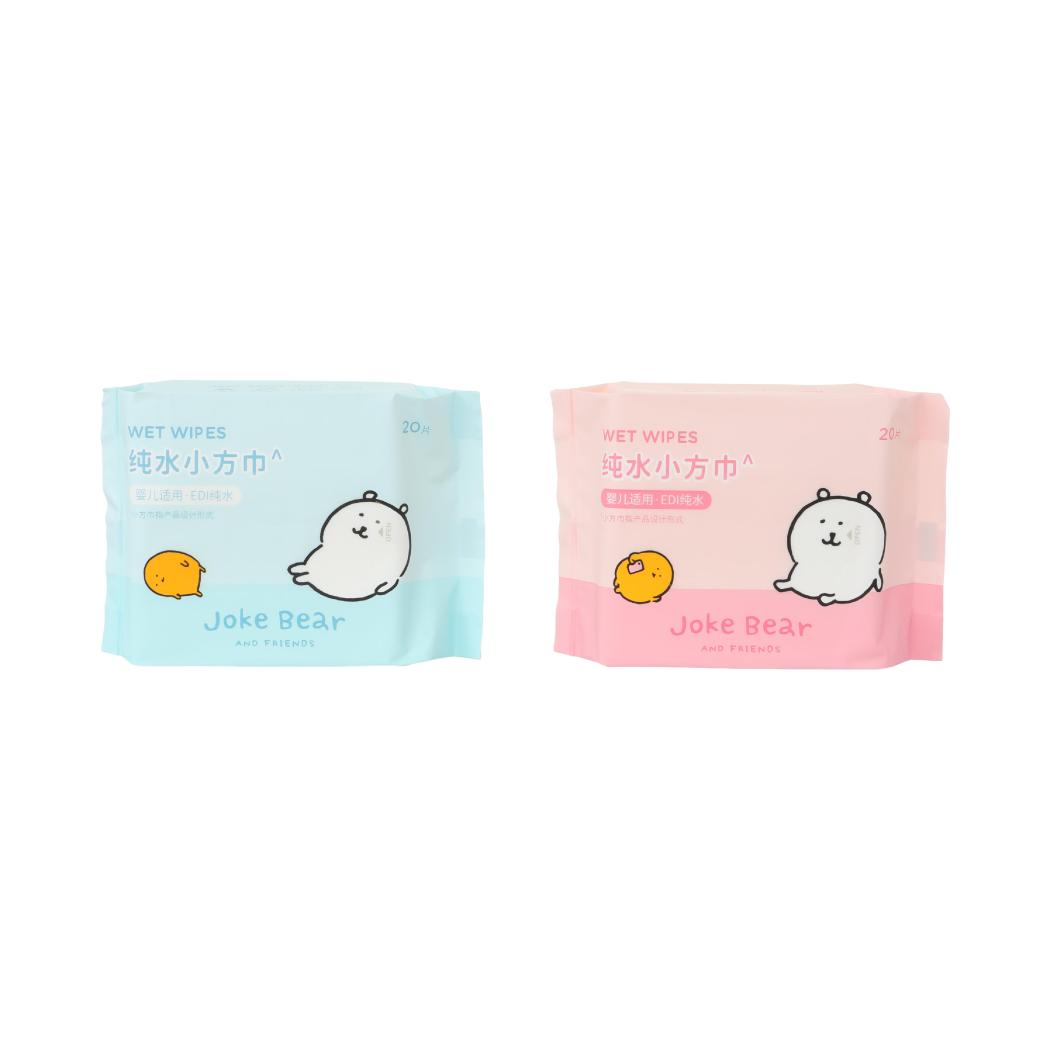 MINISO®自嘲熊和朋友们联名系列纯水湿巾20片&名创优品
