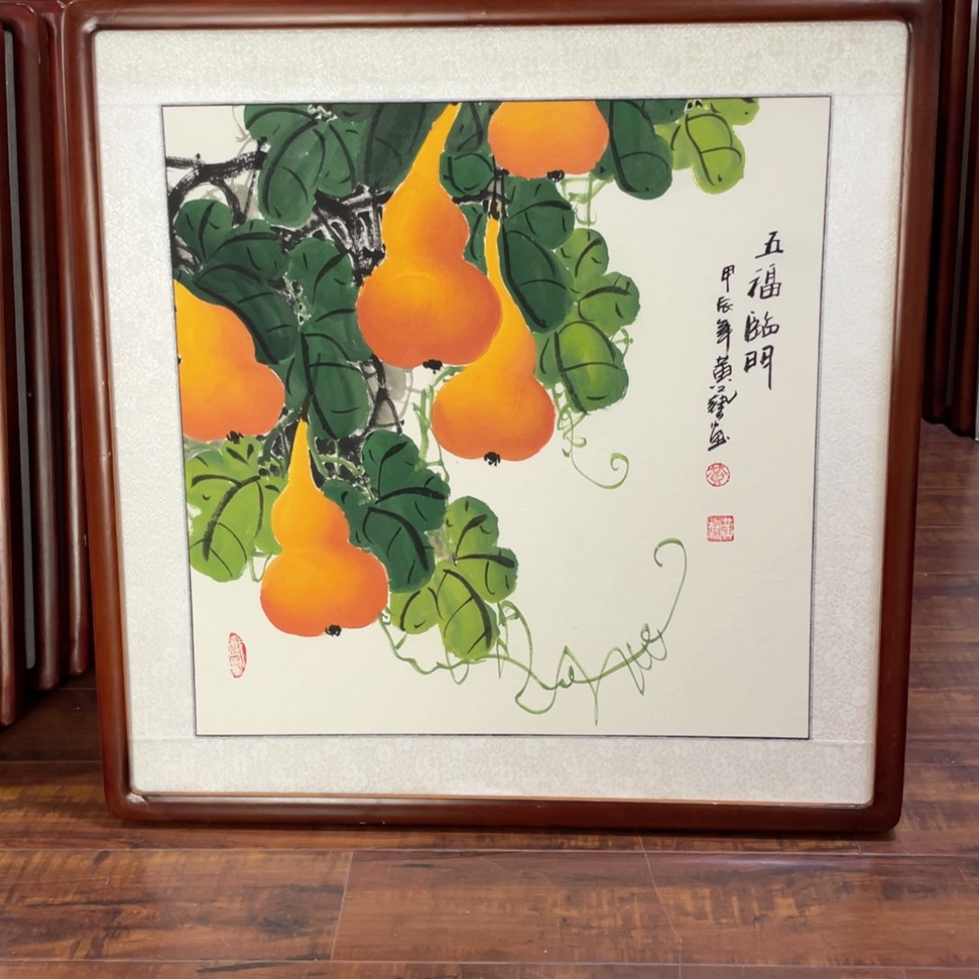 国画带框尺寸63*63厘米