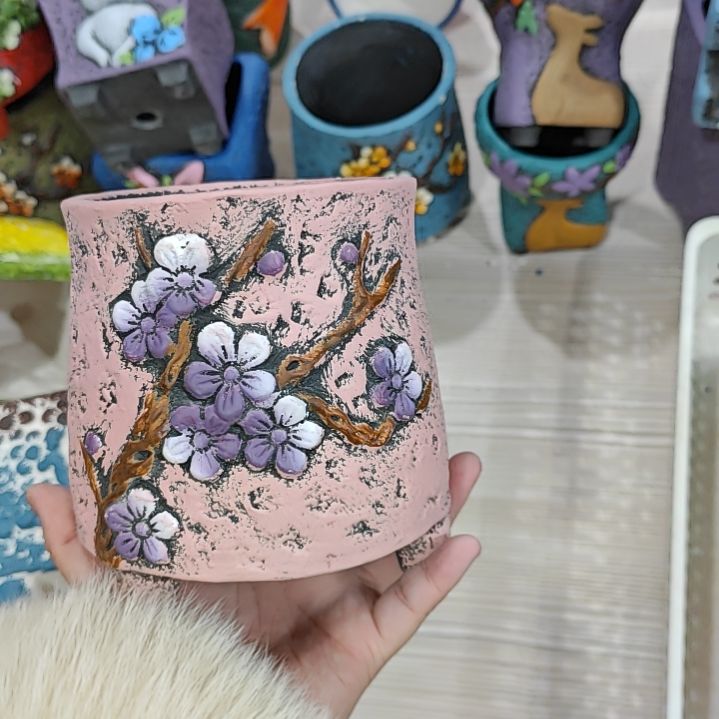 红陶吸水透气的白陶花盆凑满12发货