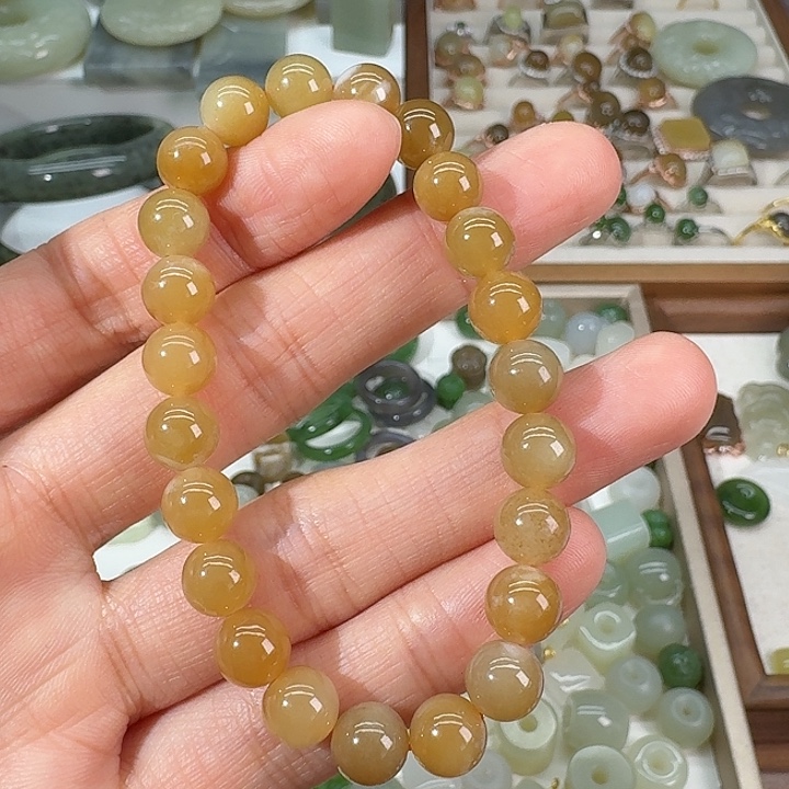 和田玉（糖玉）未镶嵌手链8mm