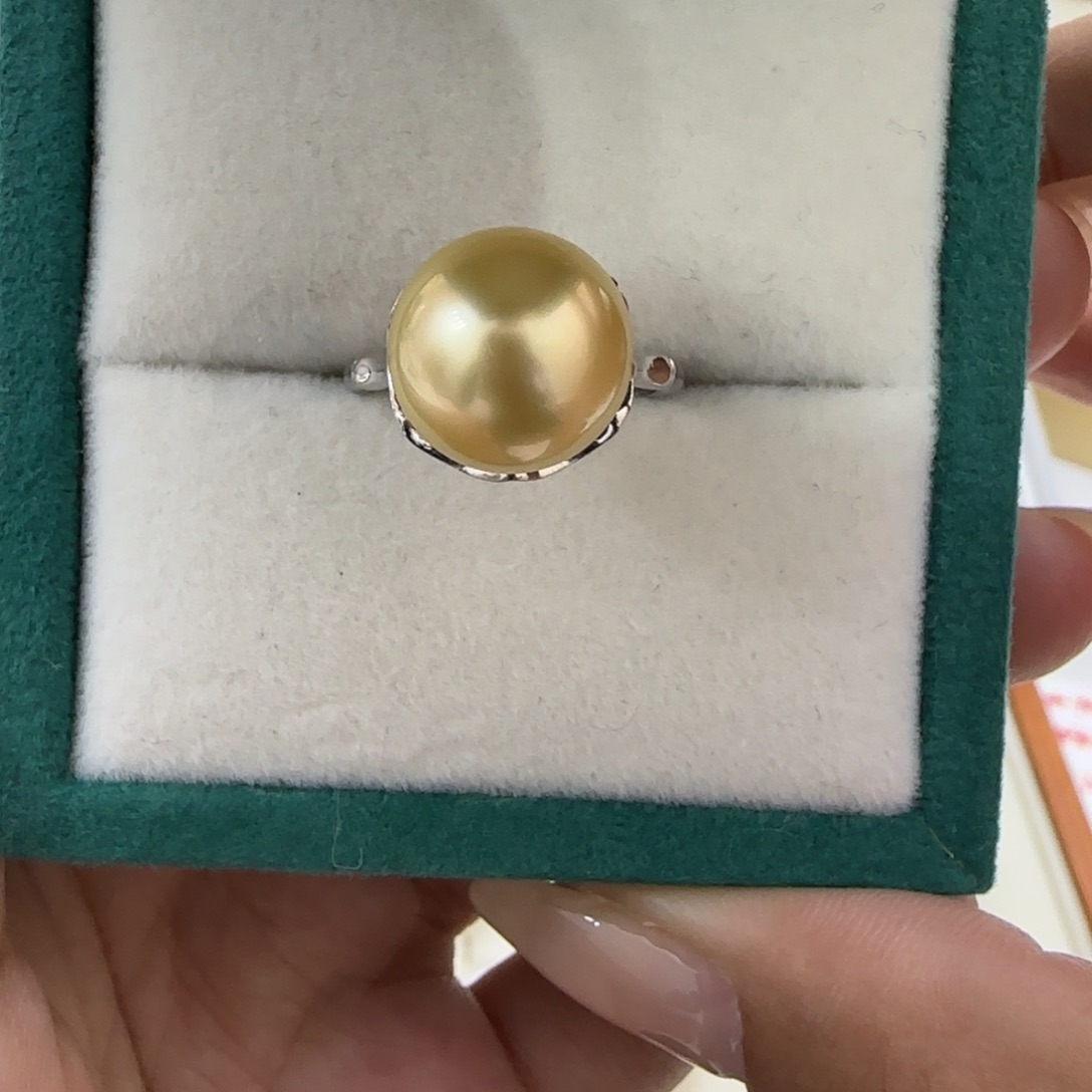 未镶嵌海水珍珠戒指