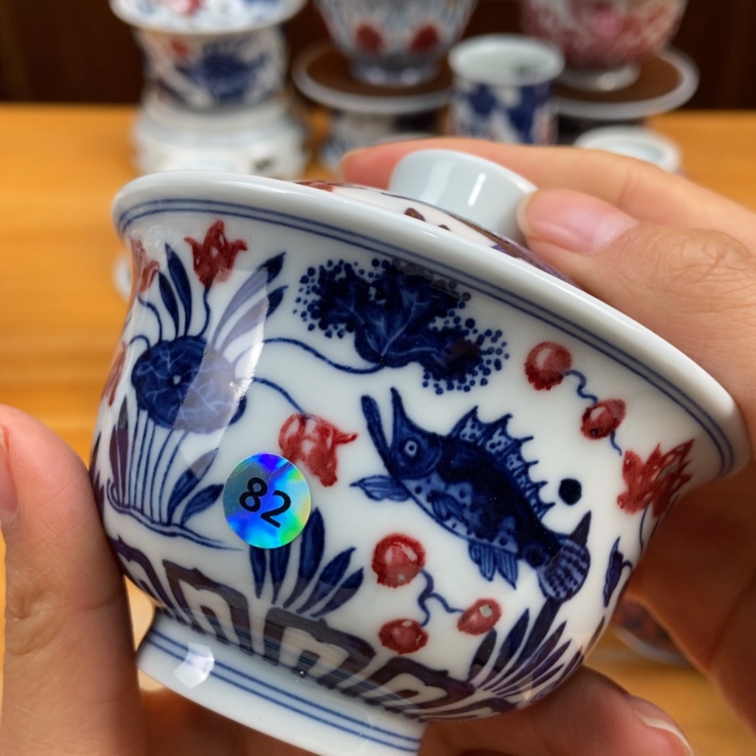 手绘现代茶具非古董