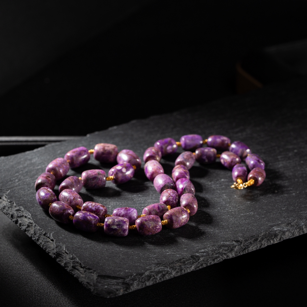 桃红舒俱来DIY桶珠项链/45cm/6-8mm/多样性发一/C3126/18/孤