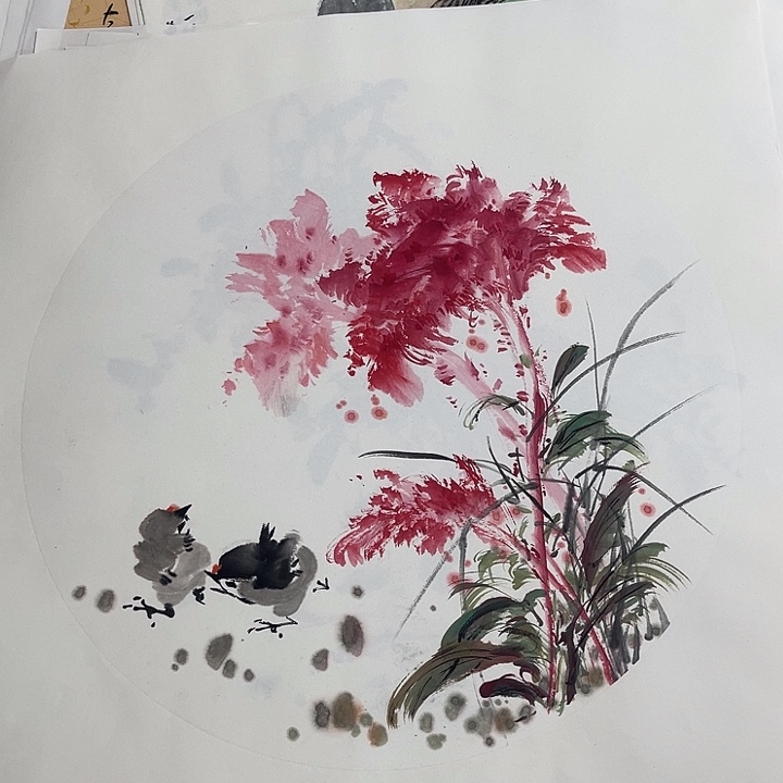 姜奇老师花鸟作品40×40