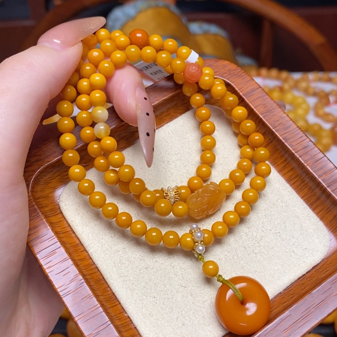 【闪购商品】蜜蜡手链未镶嵌手串