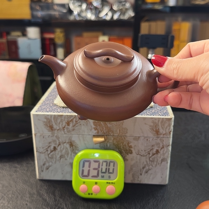 朱泥茶壶D*X朱泥三足如意容量190cc