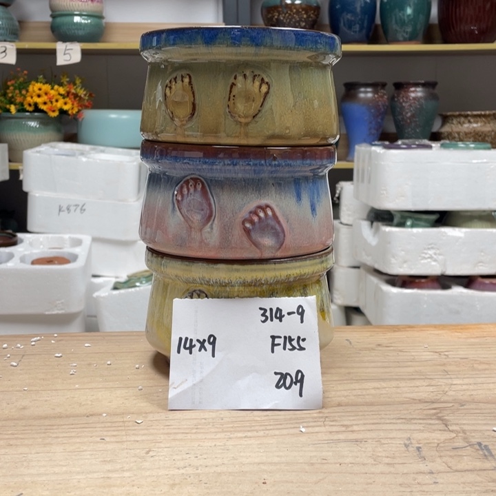 紫砂花盆多肉陶土花盆微瑕9