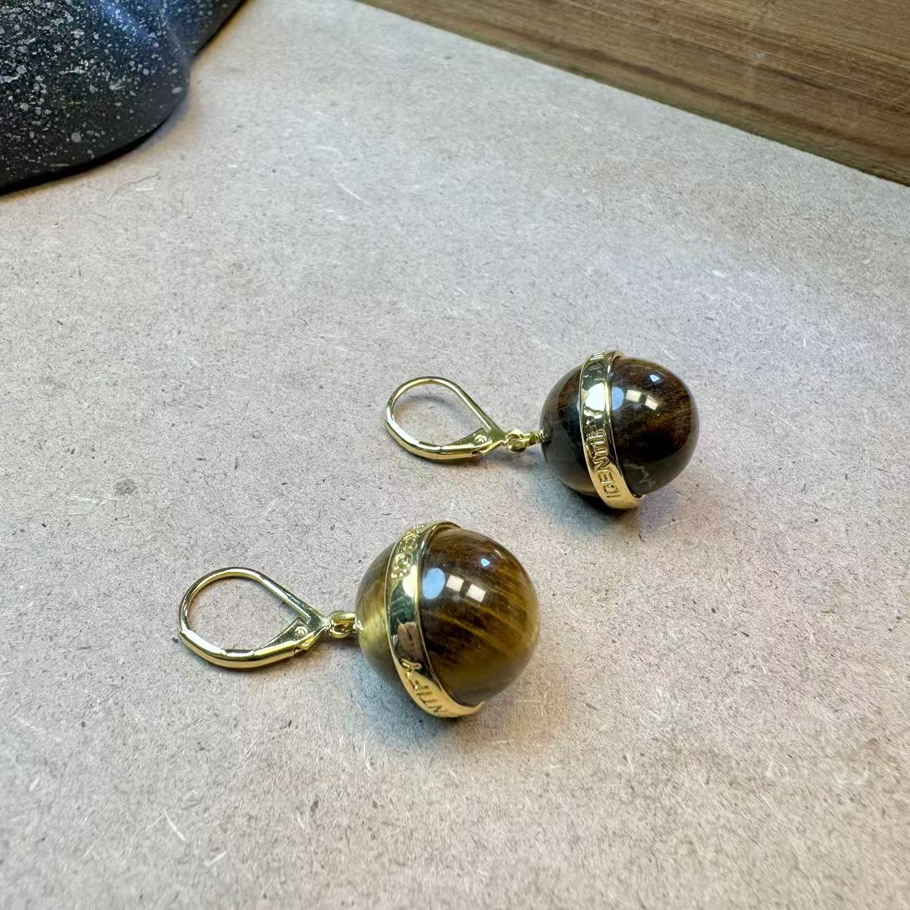 铜合金耳饰 正品IMMEDIACY土星系列【木变虎眼】耳饰TQ142