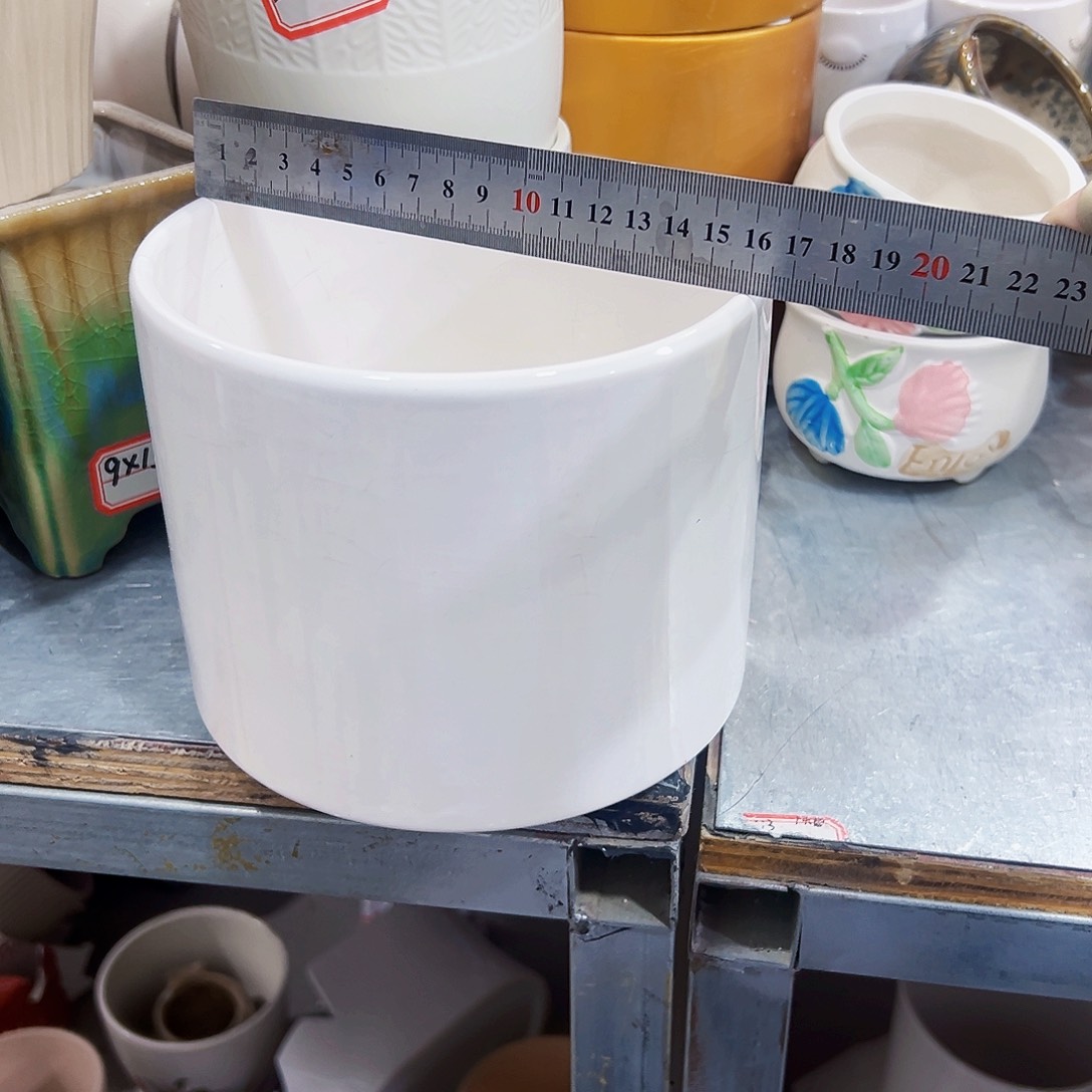 有孔，外贸尾单陶瓷花盆凑单10米包邮