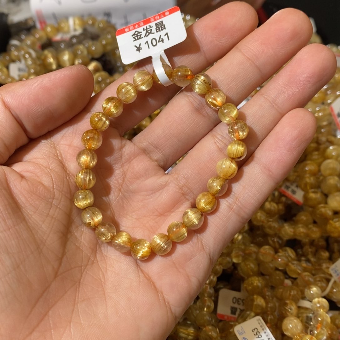 水晶手链未镶嵌我