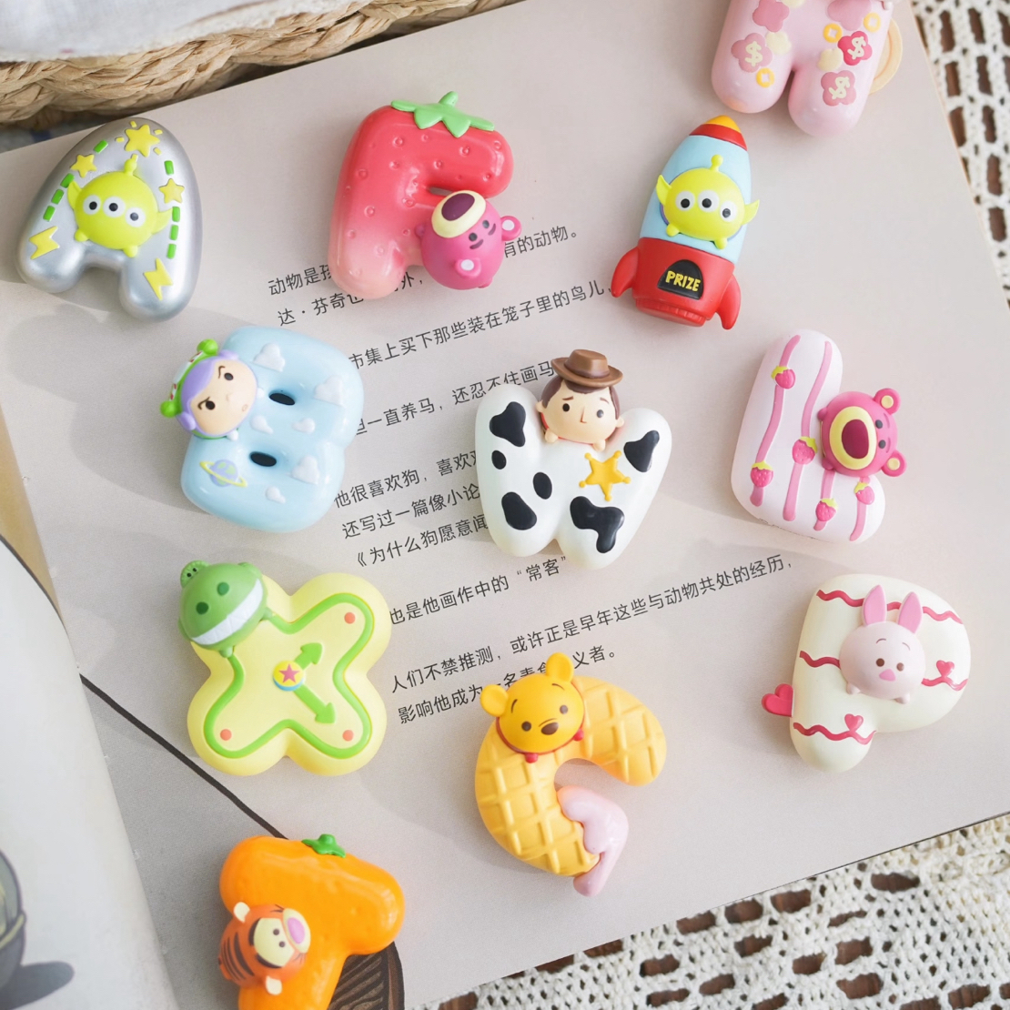 【直播间拆】迪松松TSUM TSUM字母冰箱贴萌粒盲盒盲袋