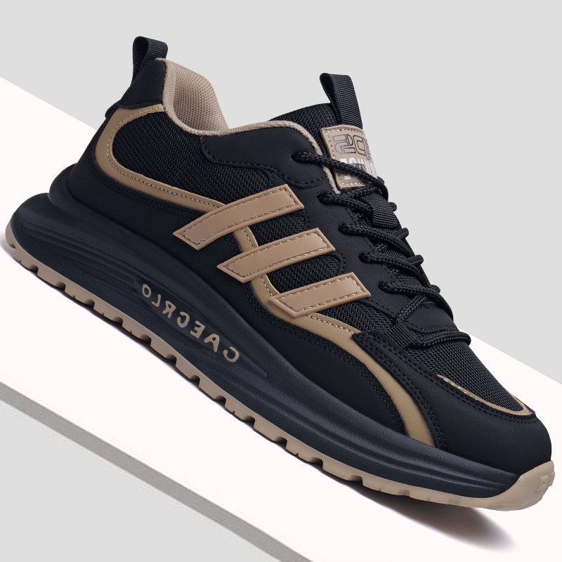 男鞋秋季2025爆款透气轻便网面休闲鞋时尚潮流百搭跑步运动鞋子男