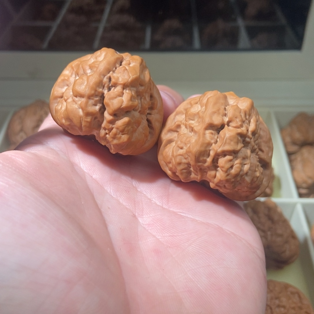 文玩核桃把件永*花41蛤蟆