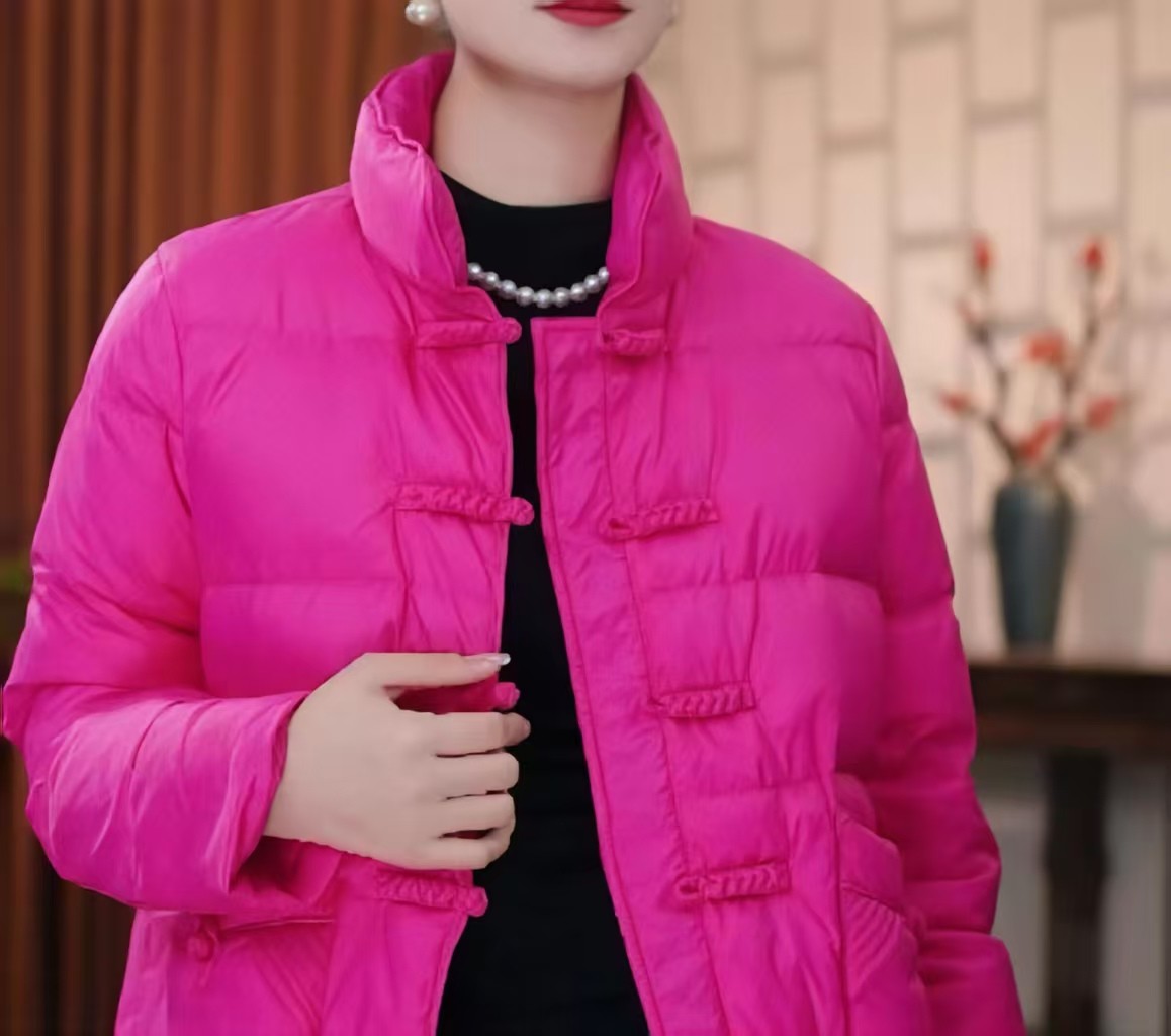 【千千结】C新中式琵琶扣中式保暖羽绒服