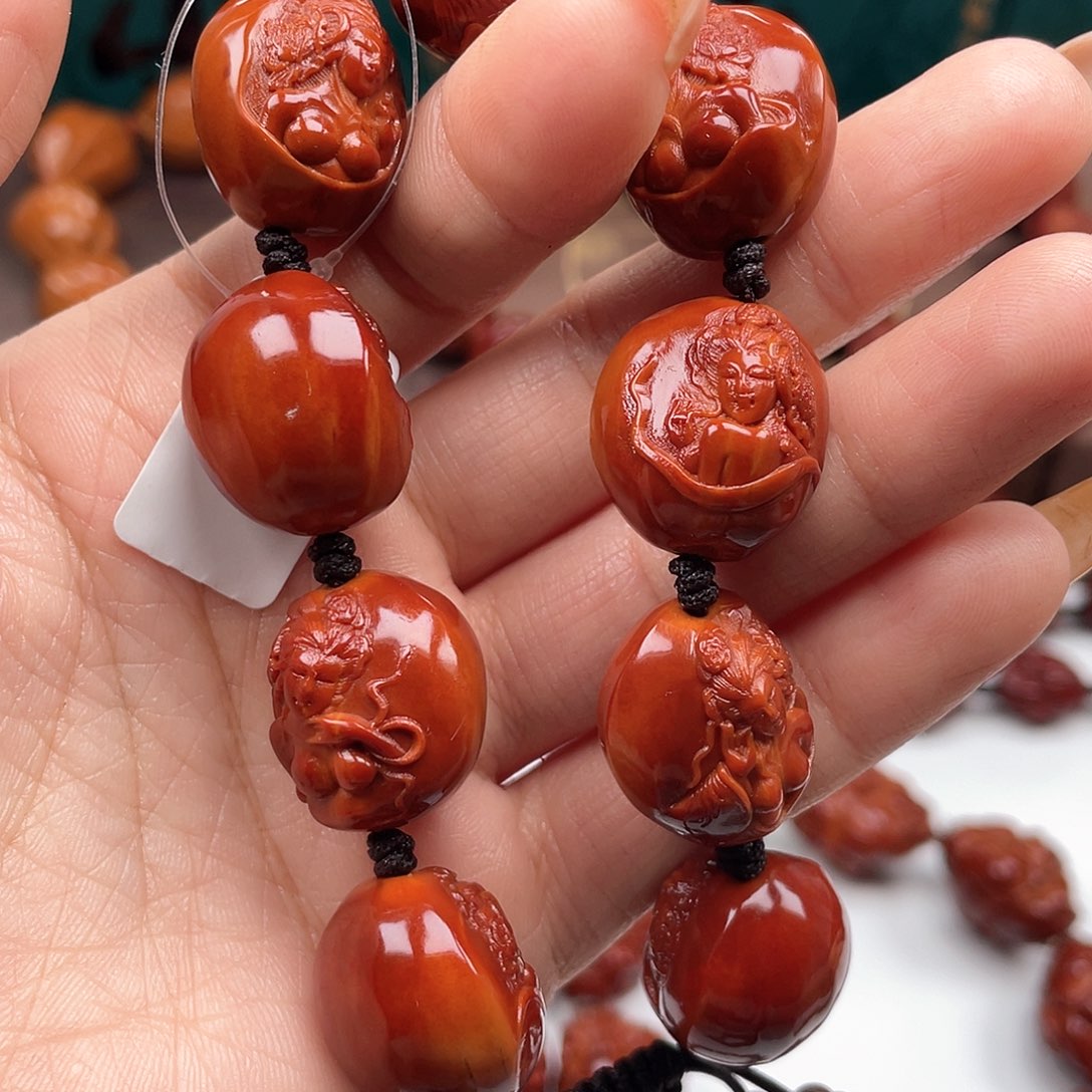 橄榄核手串美女手串