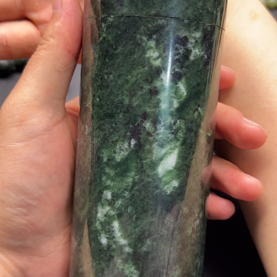 蛇纹石玉未镶嵌茶杯多样性发其一药王石