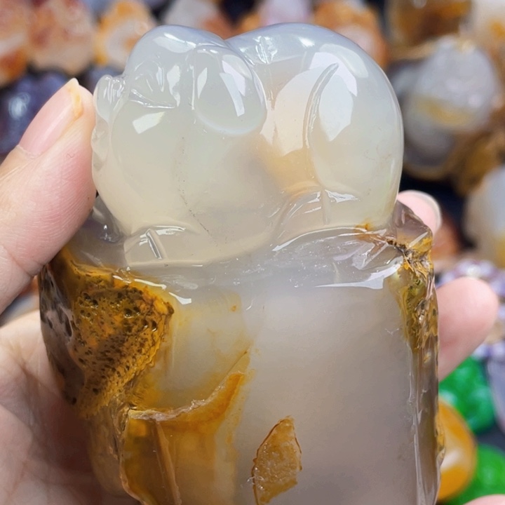 未镶嵌天然玛瑙/玉髓