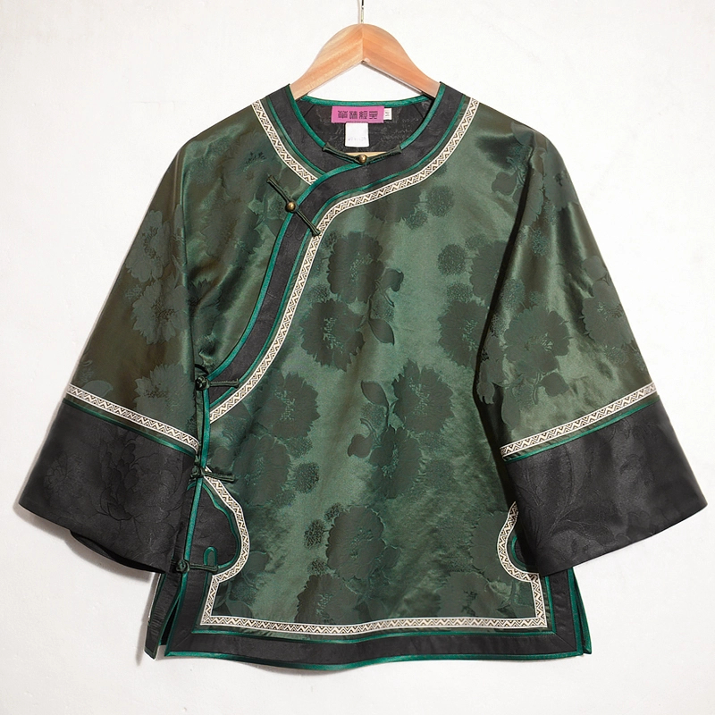 华族经典【青玉香】重缎香云纱上衣外套女