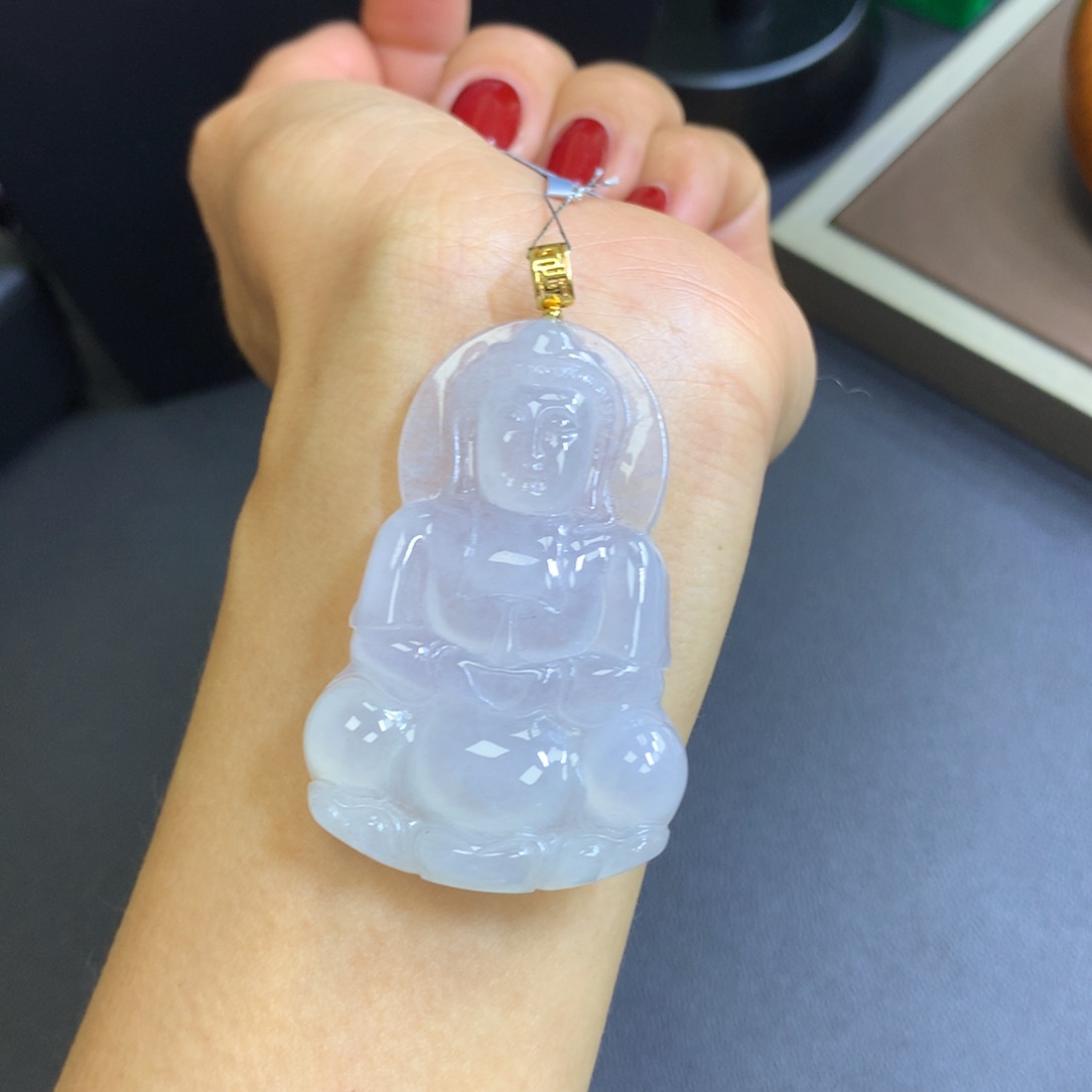 【闪购商品】翡翠颈饰18K金镶嵌翡翠