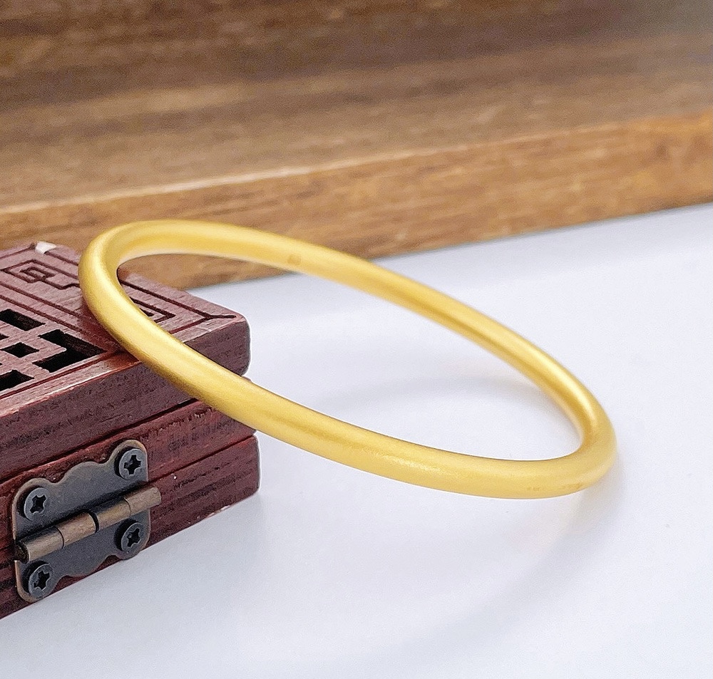 足金999 古法传承素圈手镯