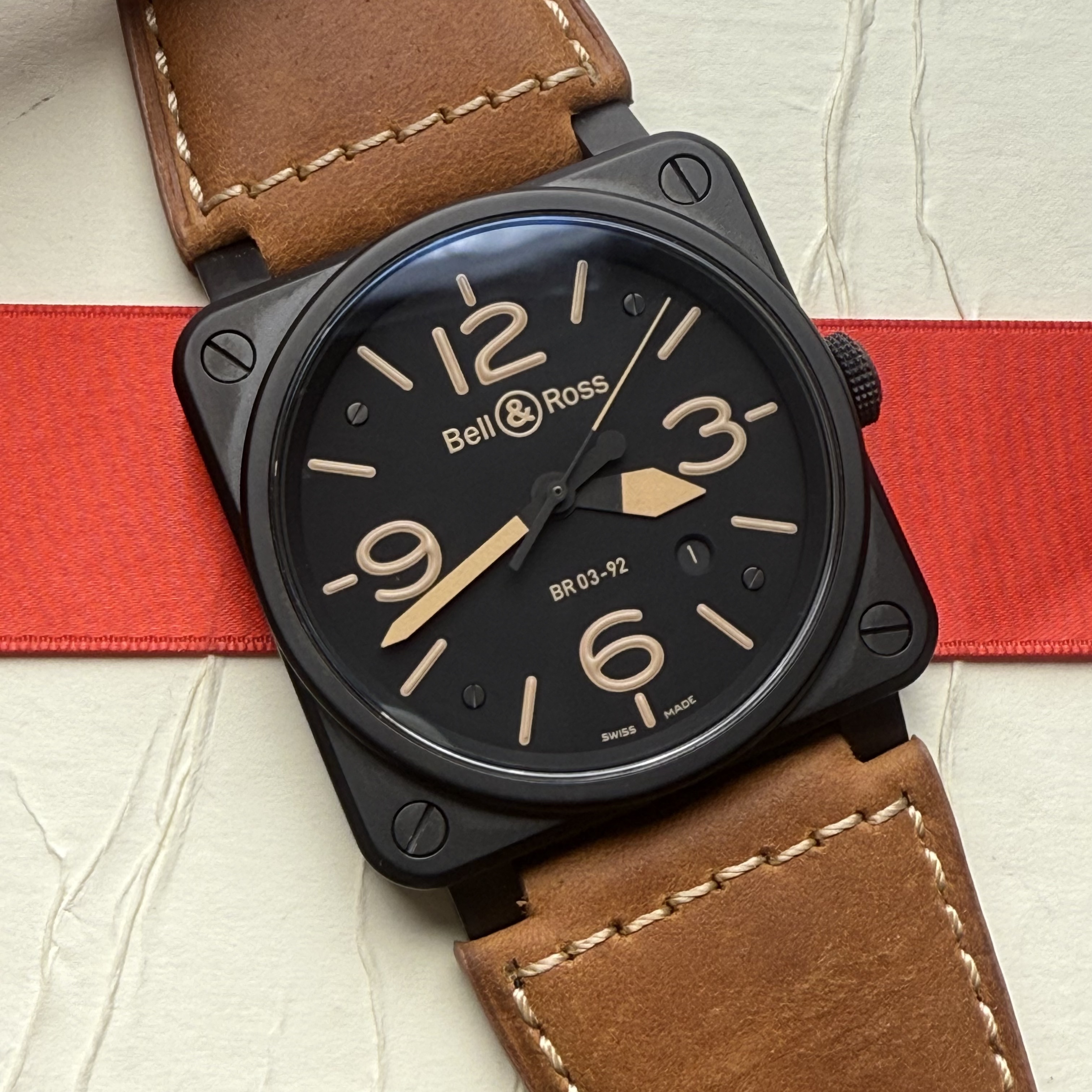 99新 Bell & Ross/柏莱士 自动机械单表表盘直径42毫米