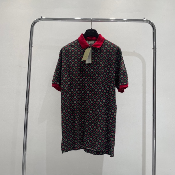 全新未使用 GUCCI/古驰 双g长款polo衫 yy00814 尺码l