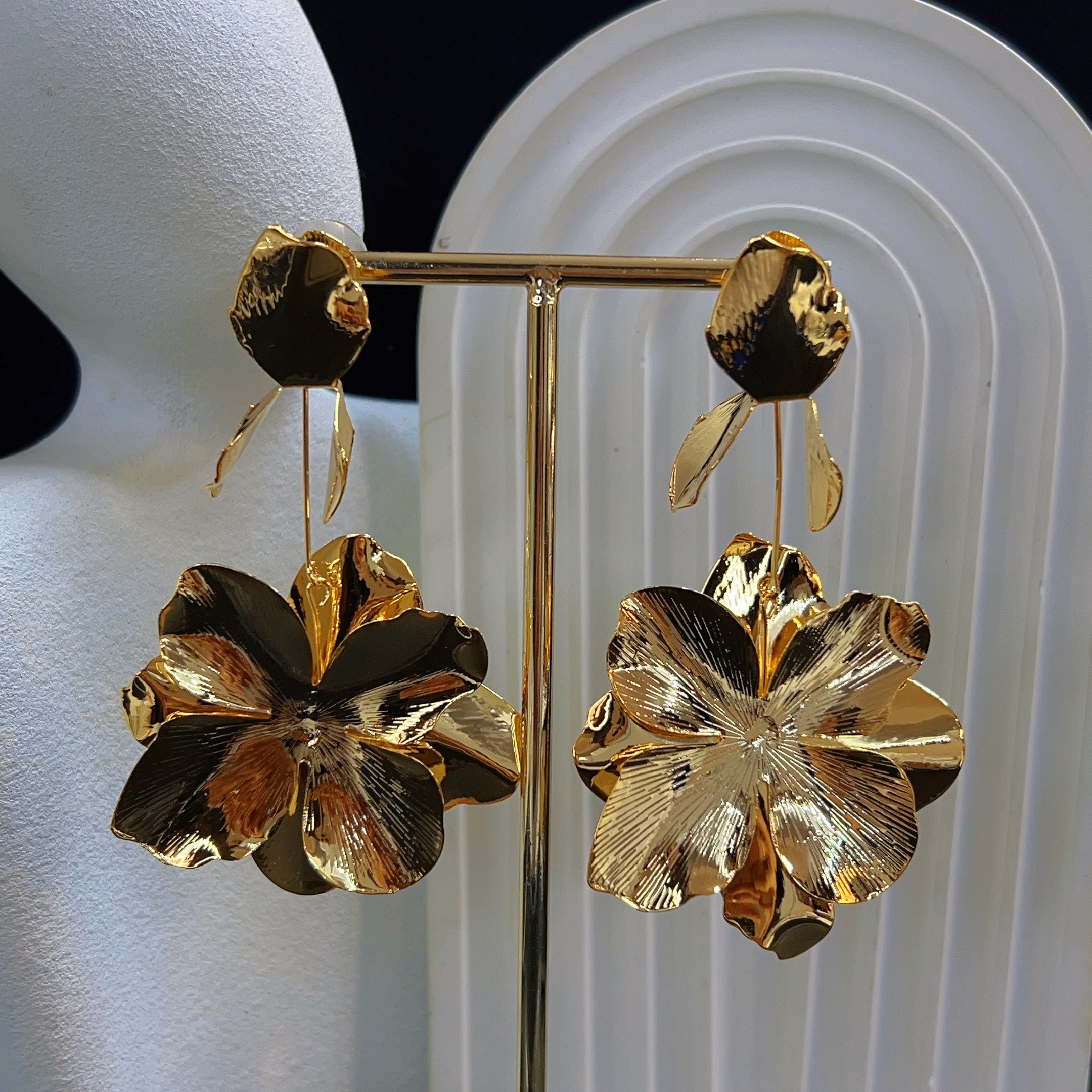 铜合金耳饰 哈尼西牧时尚华丽耳环#0009053