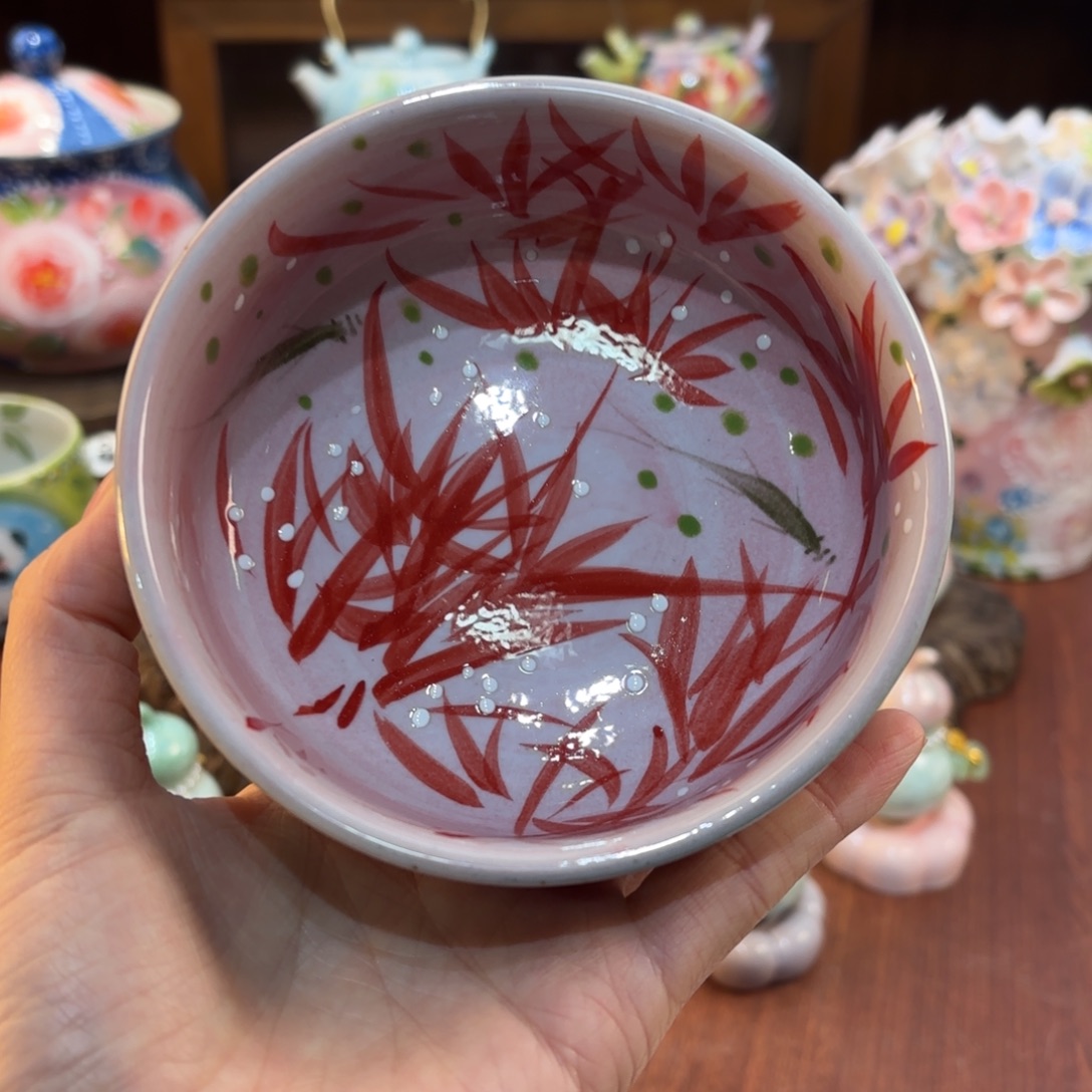 景德镇手绘高温釉下彩陶瓷茶具