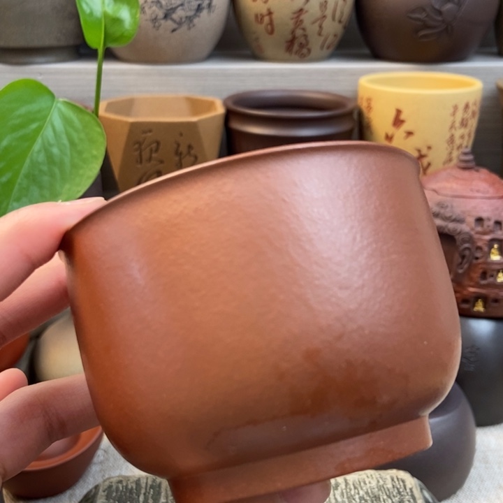 紫砂茶杯食****鸡紫砂茶具
