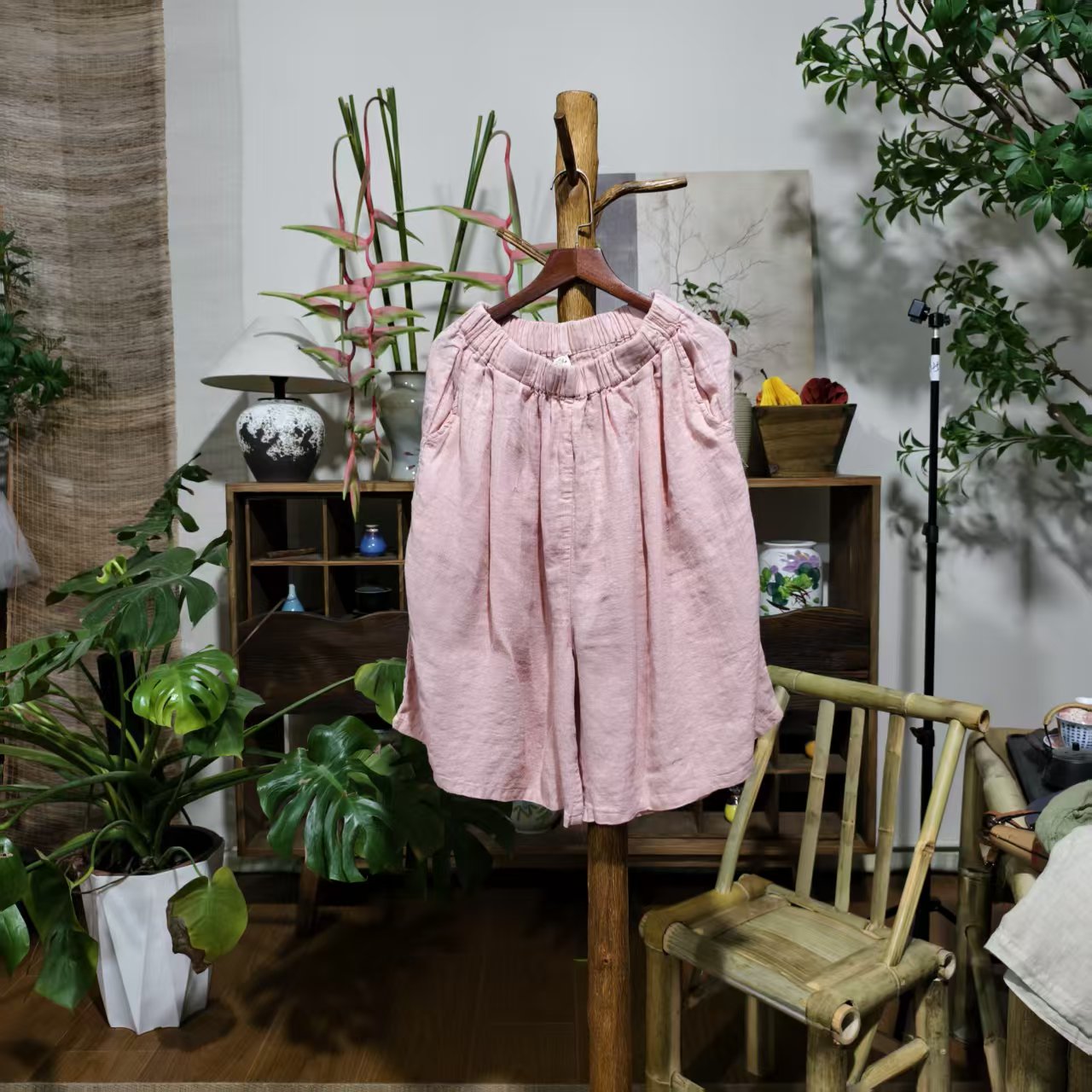 【大梅子推荐】设计款亚麻短裤MXA6001C