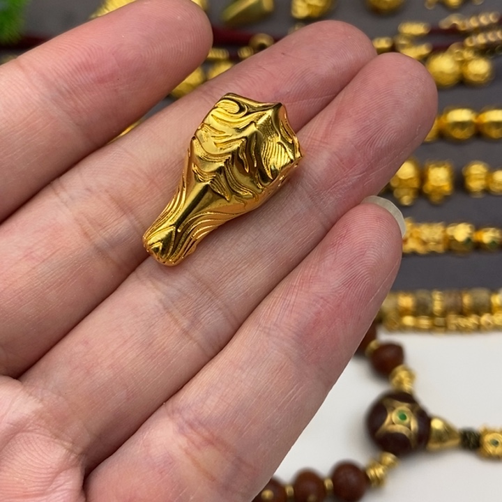 衎***神足银玻璃虎纹三通14mm