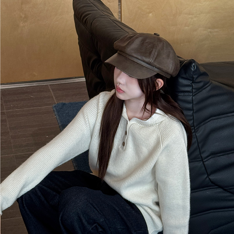 醒妈家2025女童冬装新品连帽毛衣中大童韩版洋气加厚毛线衣