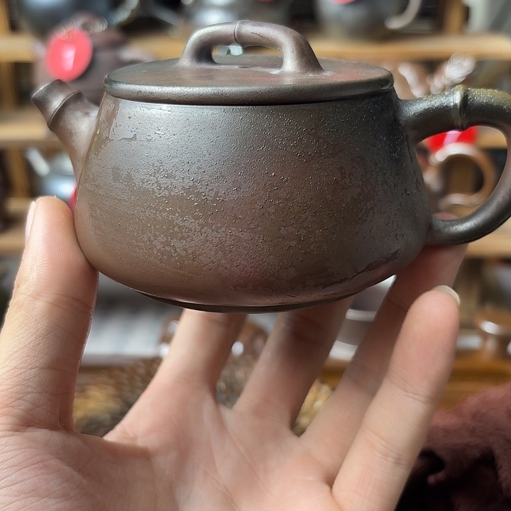 壶庄诚柴烧坭兴陶壶210（