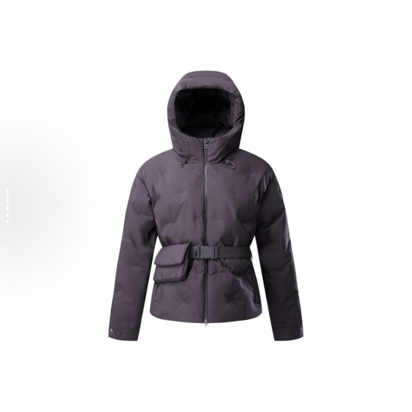 KOLON SPORT/可隆防风防水腰带修身配小包连帽拉链长袖鹅绒羽绒服