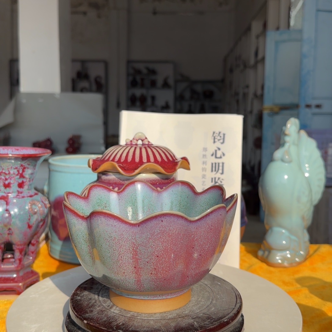 陶摆件郑家钧窑摆件