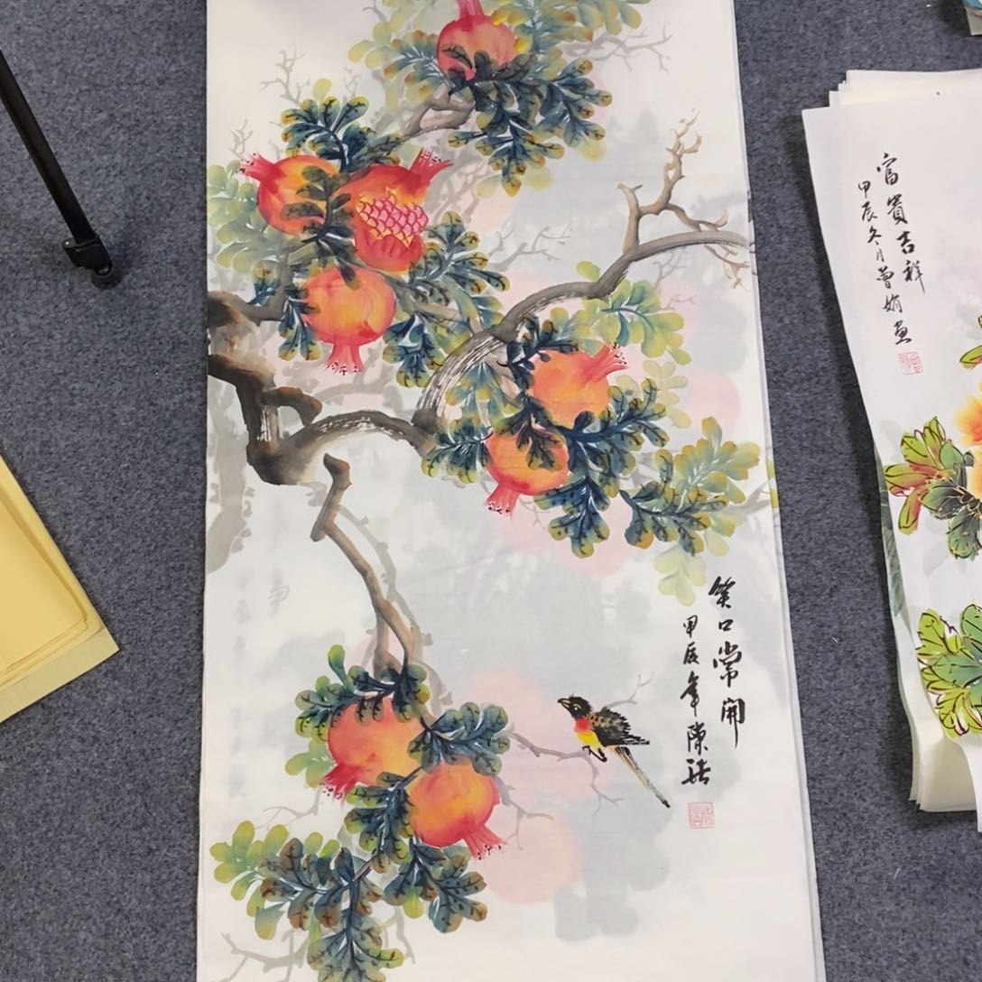 国画尺寸100✖️50三尺手绘