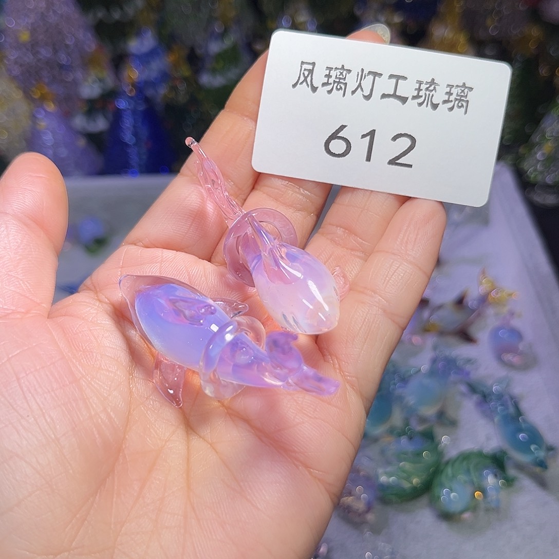 爆***王吊坠（不含链）玻璃612鲨鱼两