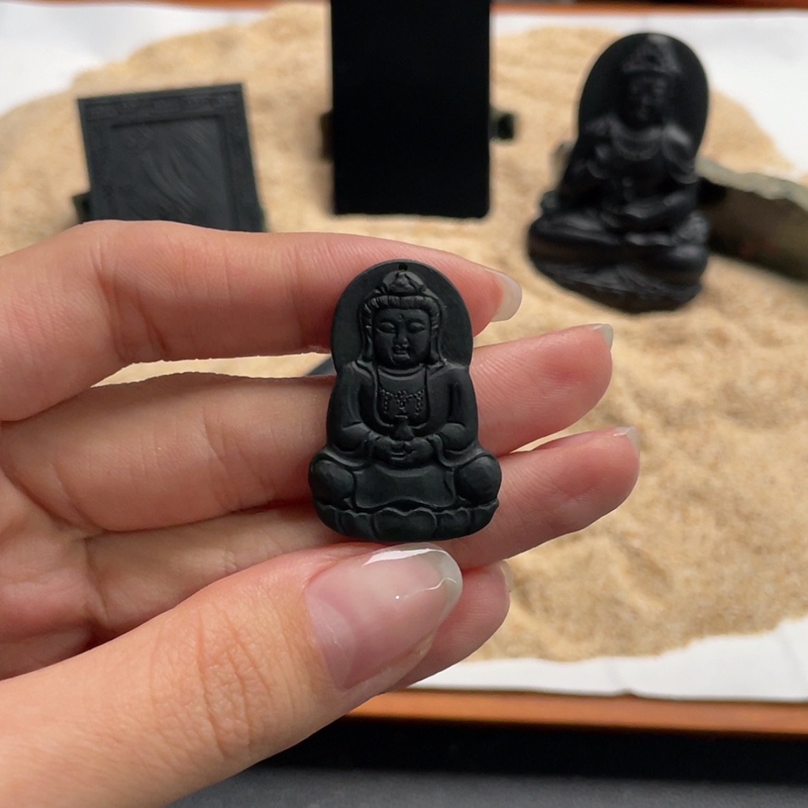 【闪购商品】定制翡翠未镶嵌墨翠