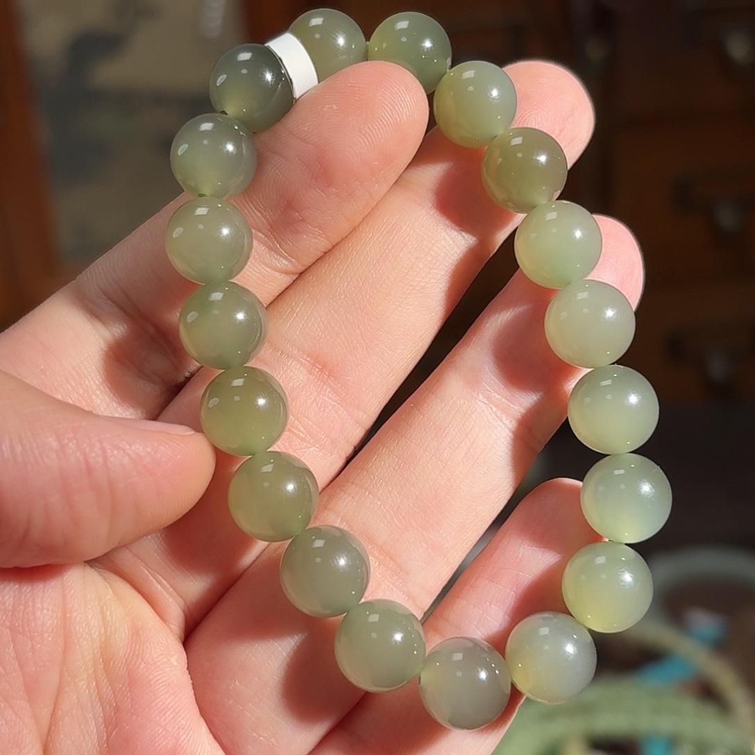 和田玉手串未镶嵌