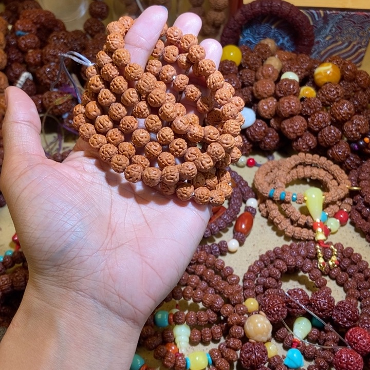 吊坠金刚菩提半***乐85原籽金蟾108