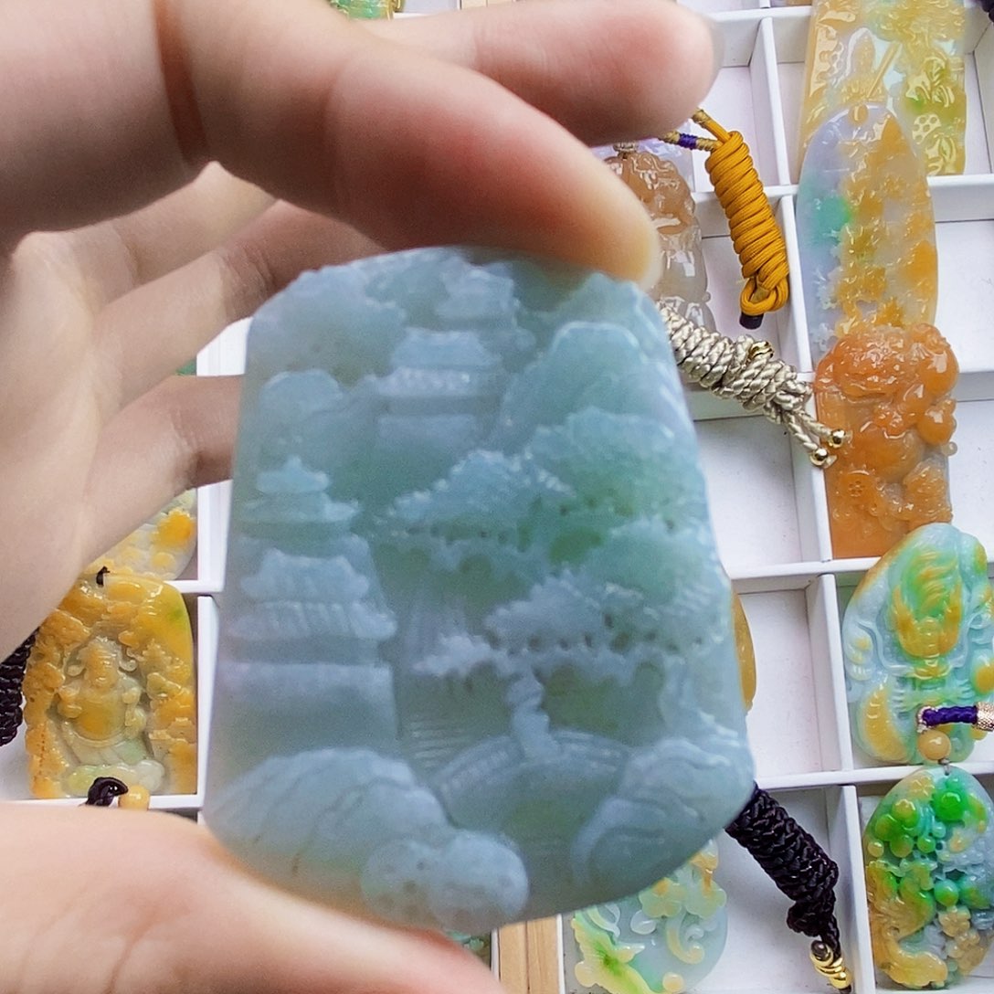 颈饰未镶嵌翡翠翡翠