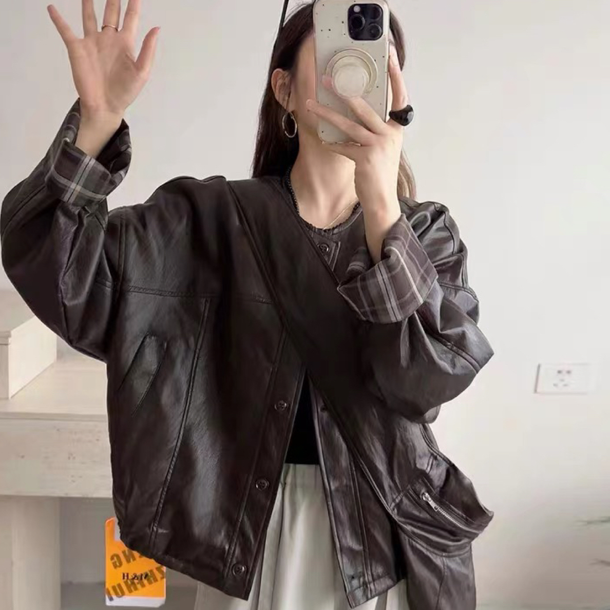 秋装新款皮衣包包两件套外套新疆内蒙古西藏不包邮