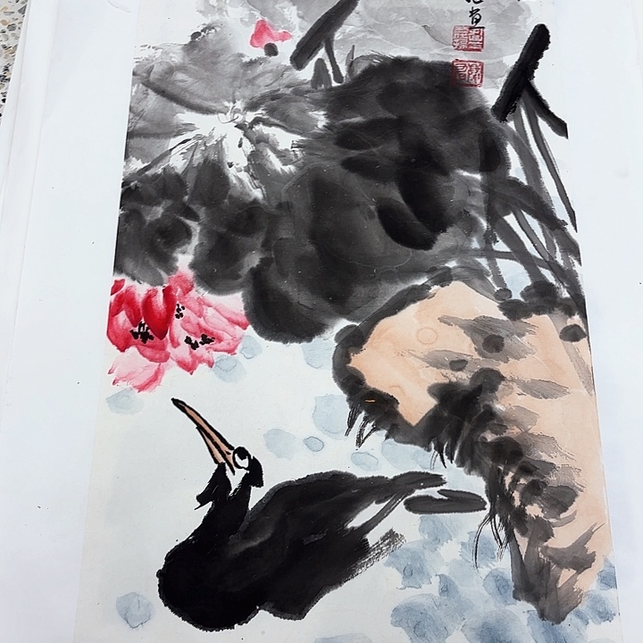 国画孔庆旭老先生去伪存真原作