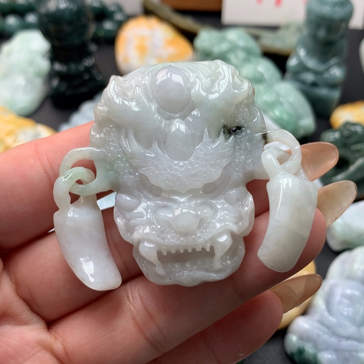 翡翠未镶嵌颈饰保真天然A货翡翠